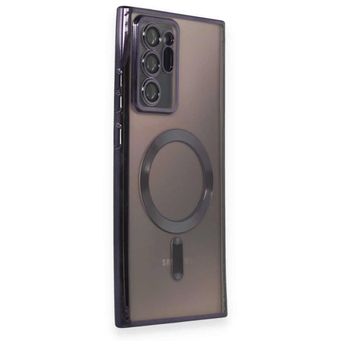Samsung Galaxy Note 20 Ultra Kılıf Kross Magneticsafe Kapak - Mor