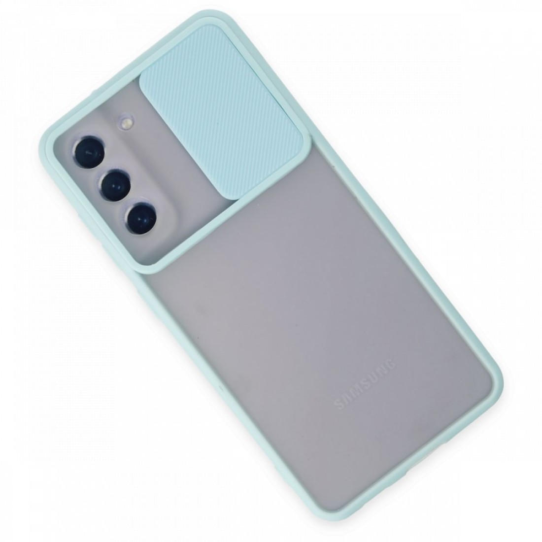 Samsung Galaxy S21 FE Kılıf Palm Buzlu Kamera Sürgülü Silikon - Siyah - Kılıf's Samsung Galaxy S21 FE Kılıf Palm Buzlu Kamera Sürgülü Silikon - Siyah