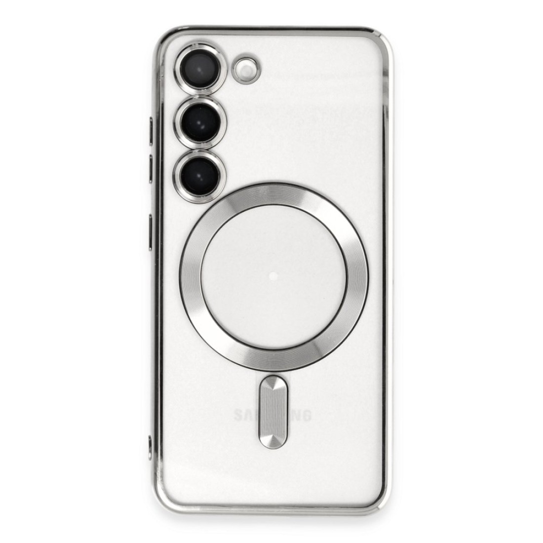 Samsung Galaxy S24 Kılıf Kross Magneticsafe Kapak - Gümüş