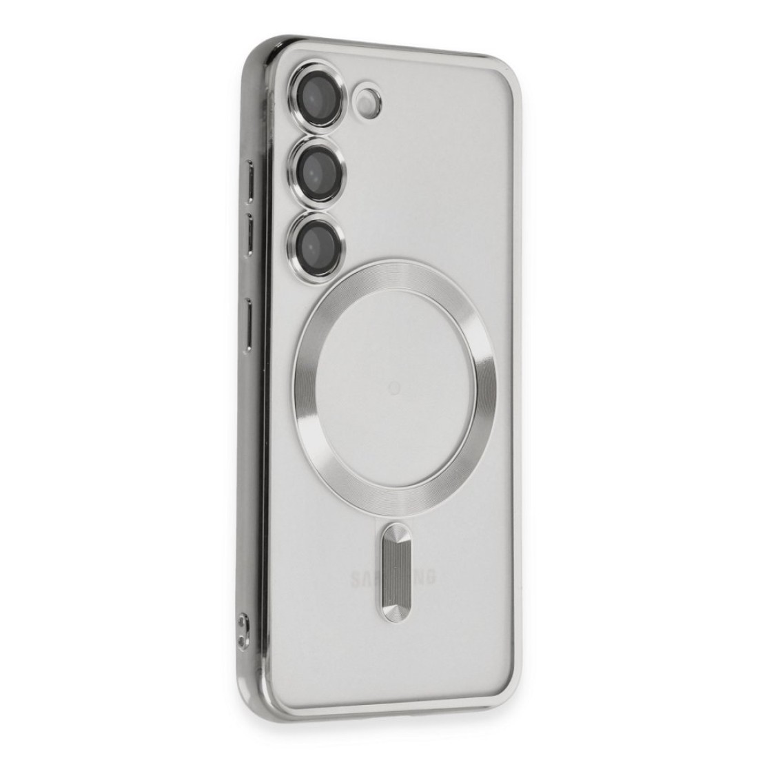 Samsung Galaxy S24 Kılıf Kross Magneticsafe Kapak - Gümüş