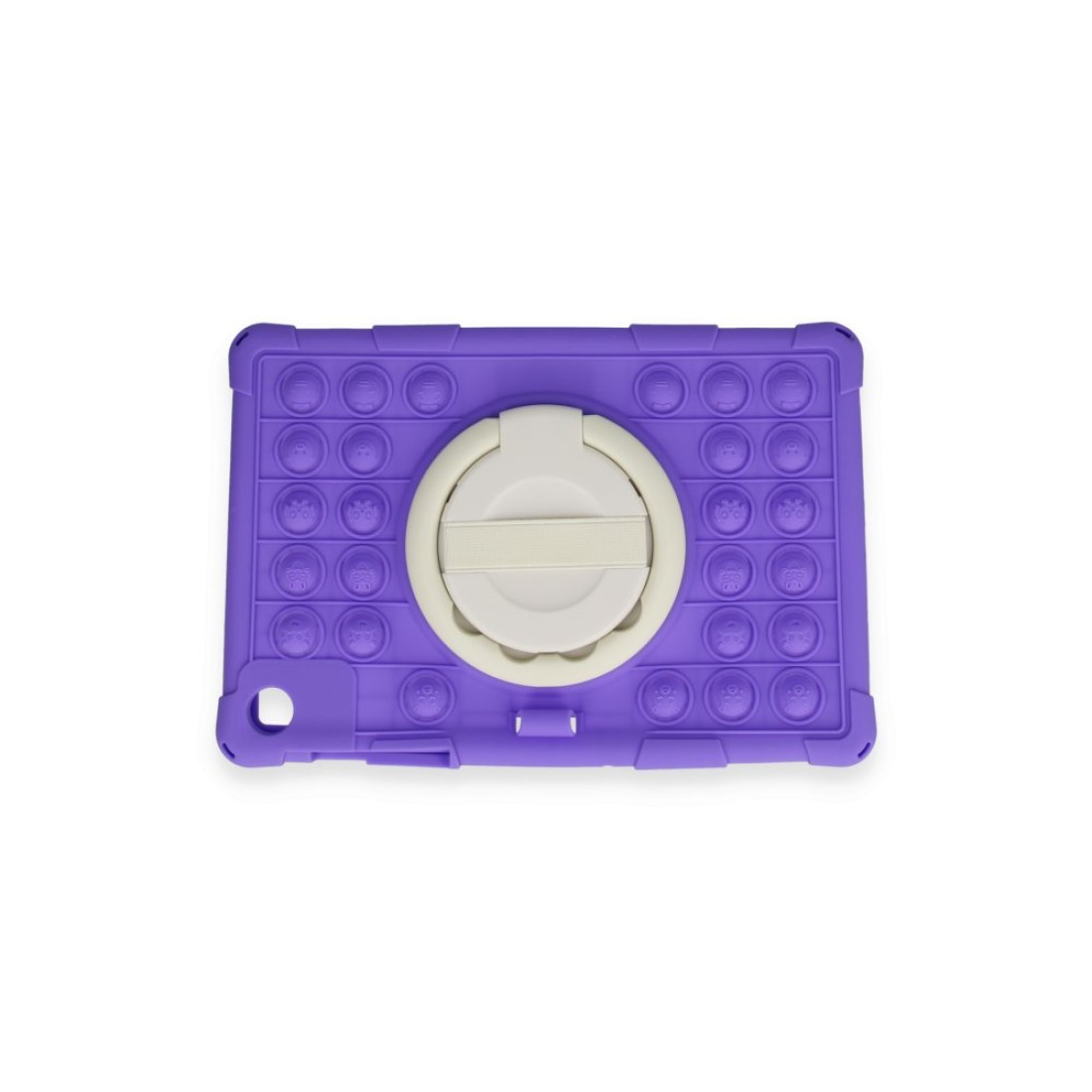 Samsung Galaxy Tab A9 Kılıf Patpat El Tutma Aparatlı Standlı Tablet Silikon - Desen 1 - Kılıf's Samsung Galaxy Tab A9 Kılıf Patpat El Tutma Aparatlı Standlı Tablet Silikon - Desen 1