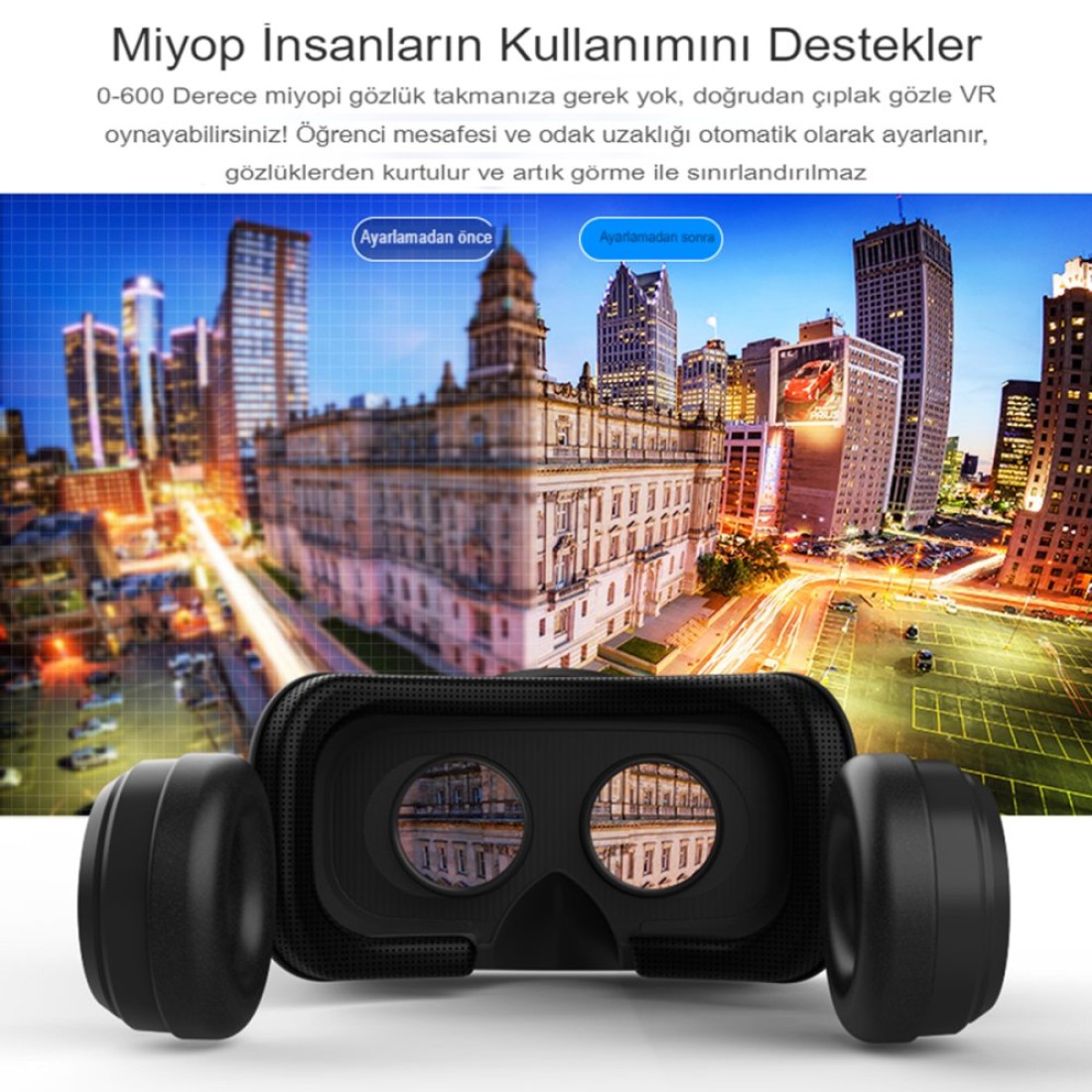 Shinecon SC-G04EA 3D Sanal Gerçeklik Gözlüğü - Siyah - Kılıf's Shinecon SC-G04EA 3D Sanal Gerçeklik Gözlüğü - Siyah