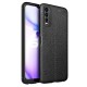 Vivo Y20 Kılıf Focus Derili Silikon - Siyah - Kılıf's Vivo Y20 Kılıf Focus Derili Silikon - Siyah