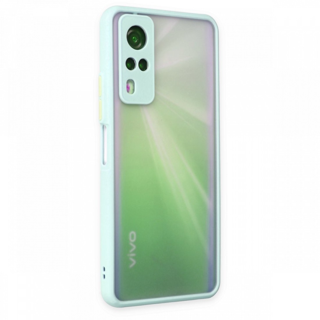 Vivo Y51 Kılıf Montreal Silikon Kapak - Turkuaz