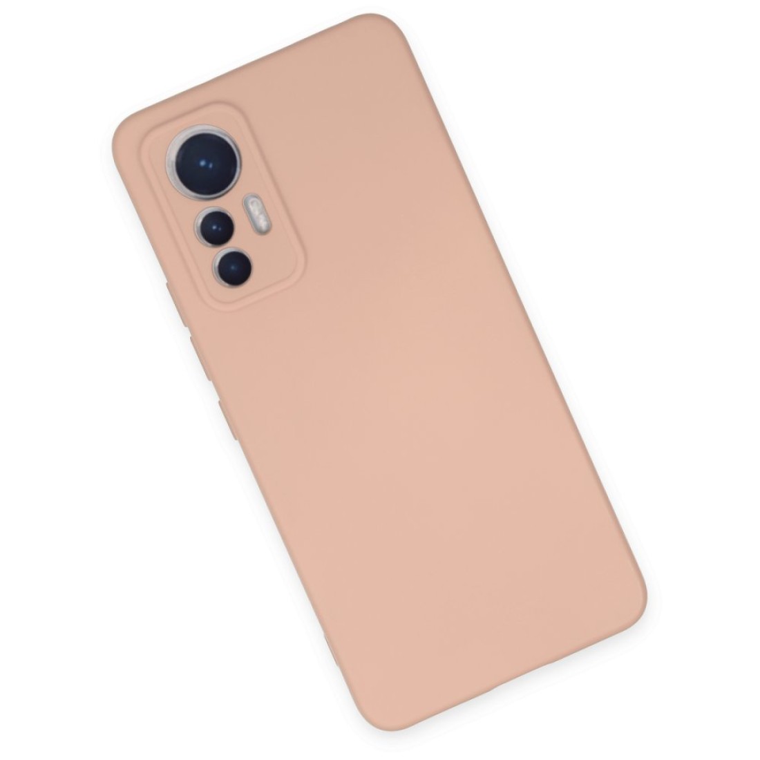 Xiaomi Mi 12 Lite Kılıf Nano içi Kadife Silikon - Siyah - Kılıf's Xiaomi Mi 12 Lite Kılıf Nano içi Kadife Silikon - Siyah