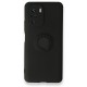 Xiaomi Poco F3 Kılıf Viktor Yüzüklü Silikon - Lacivert