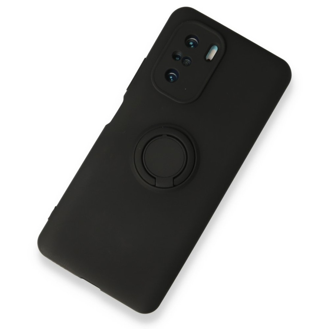Xiaomi Poco F3 Kılıf Viktor Yüzüklü Silikon - Lacivert