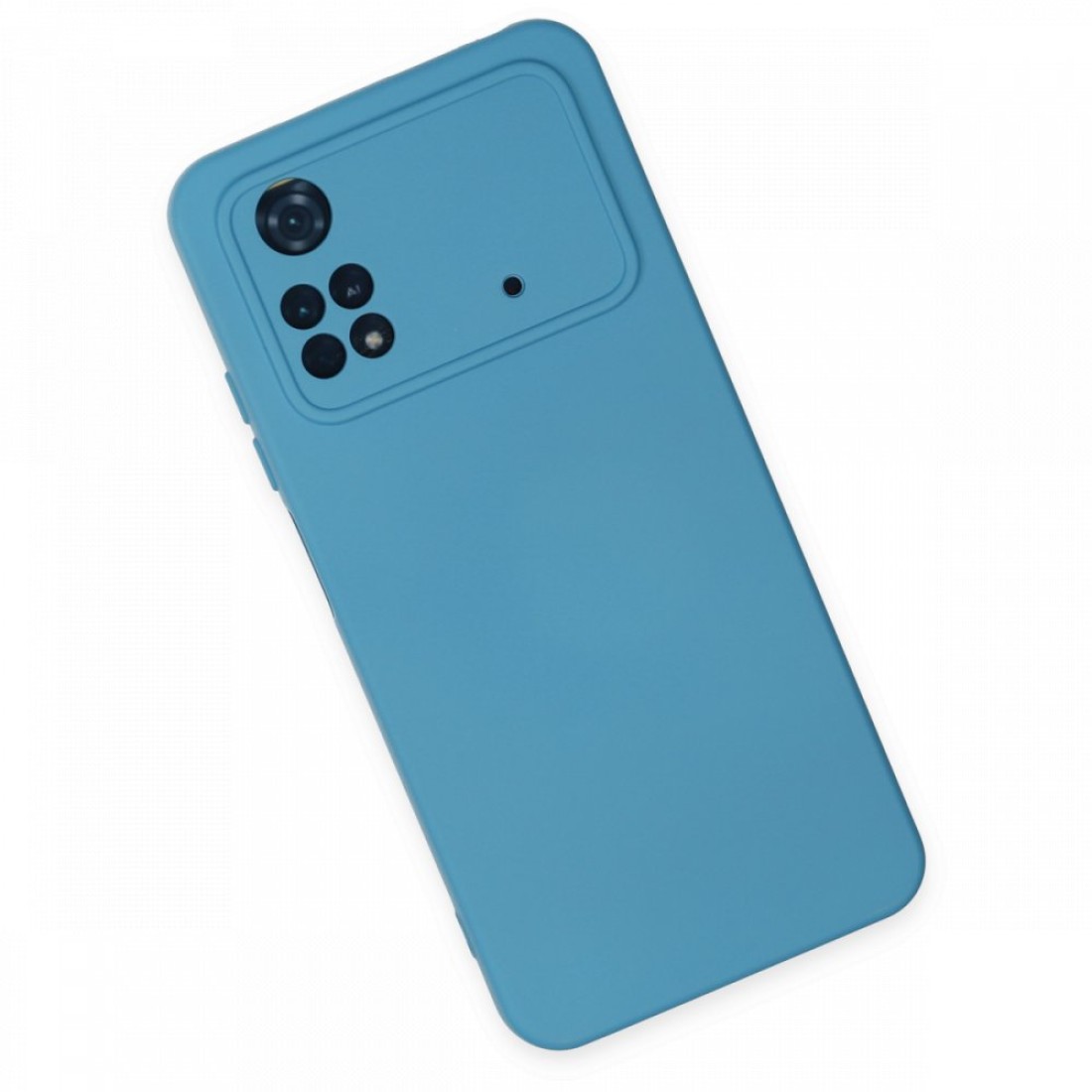 Xiaomi Poco M4 Pro 4G Kılıf Nano içi Kadife Silikon - Mavi