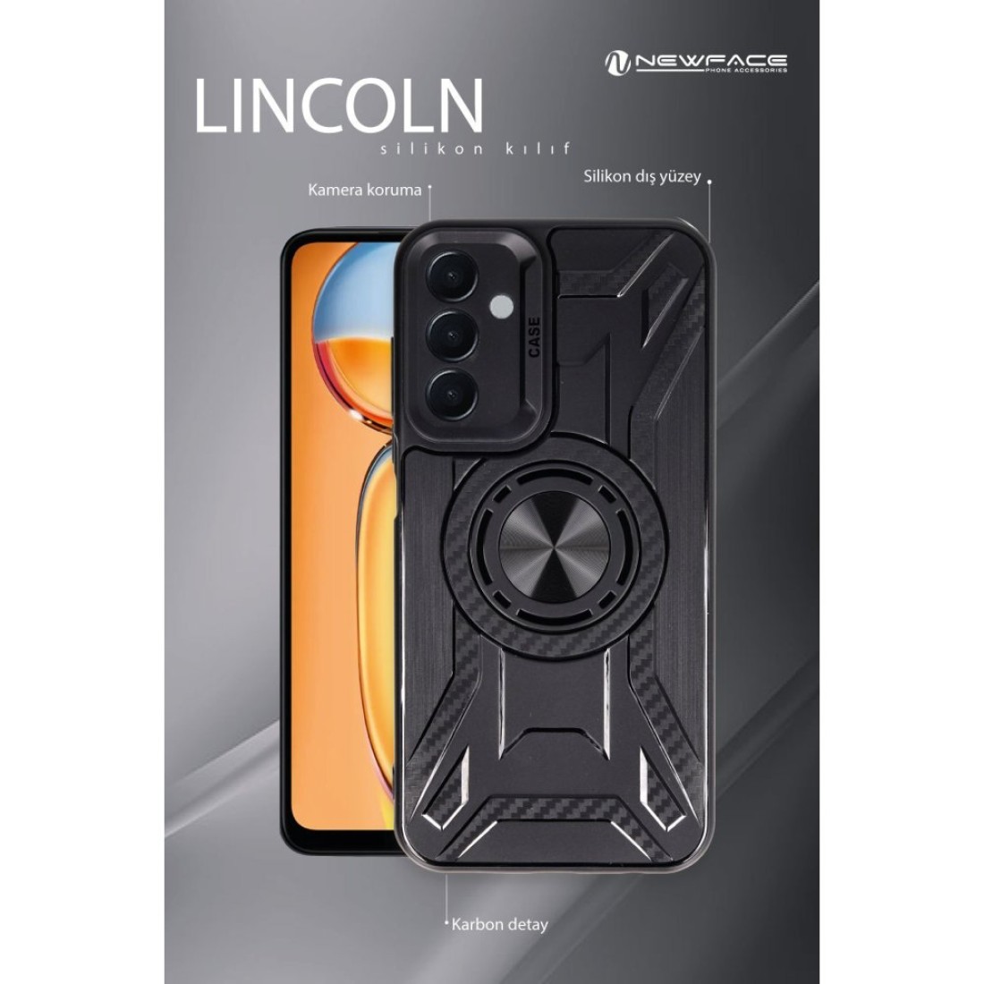 Xiaomi Poco C65 Kılıf Lincoln Silikon - Koyu Yeşil - Kılıf's Xiaomi Poco C65 Kılıf Lincoln Silikon - Koyu Yeşil
