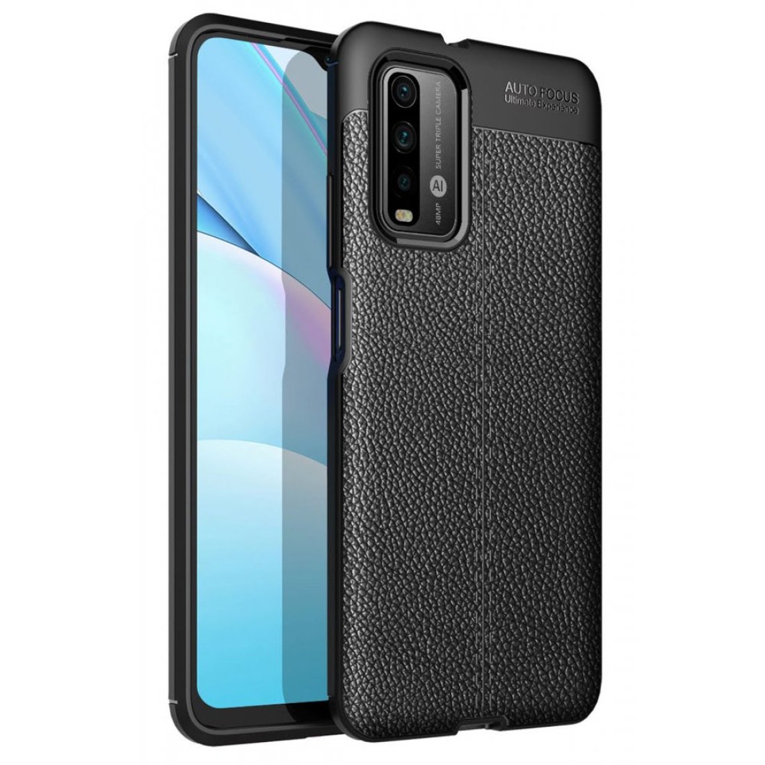 Xiaomi Redmi 9T Kılıf Focus Derili Silikon - Kırmızı - Kılıf's Xiaomi Redmi 9T Kılıf Focus Derili Silikon - Kırmızı