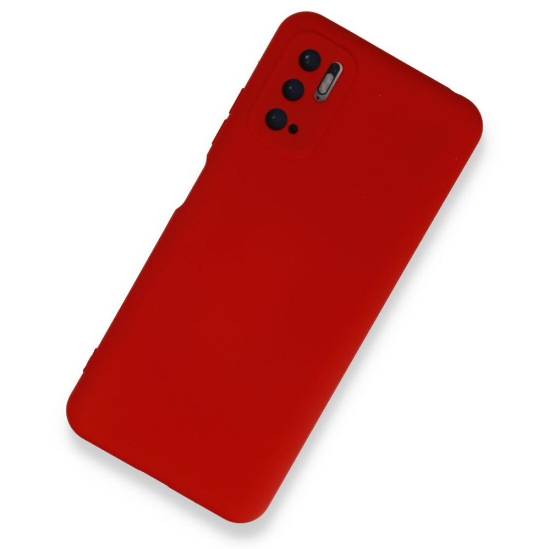 Xiaomi Redmi Note 10 5G Kılıf Nano içi Kadife  Silikon - Kırmızı