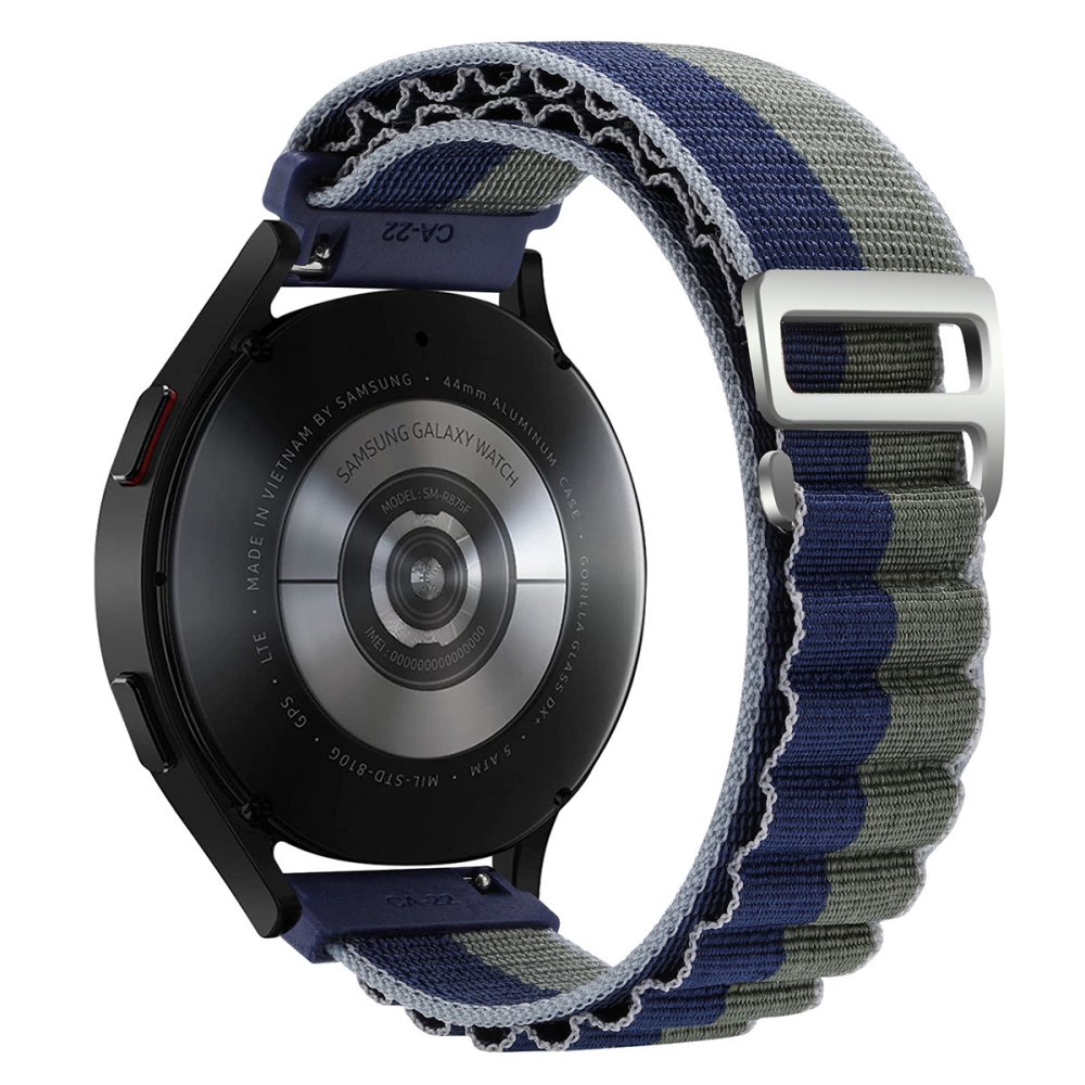 Watch 22mm KR410 Kumaş Kordon - Lacivert-Yeşil Watch 22mm KR410 Kumaş Kordon - Lacivert-Yeşil