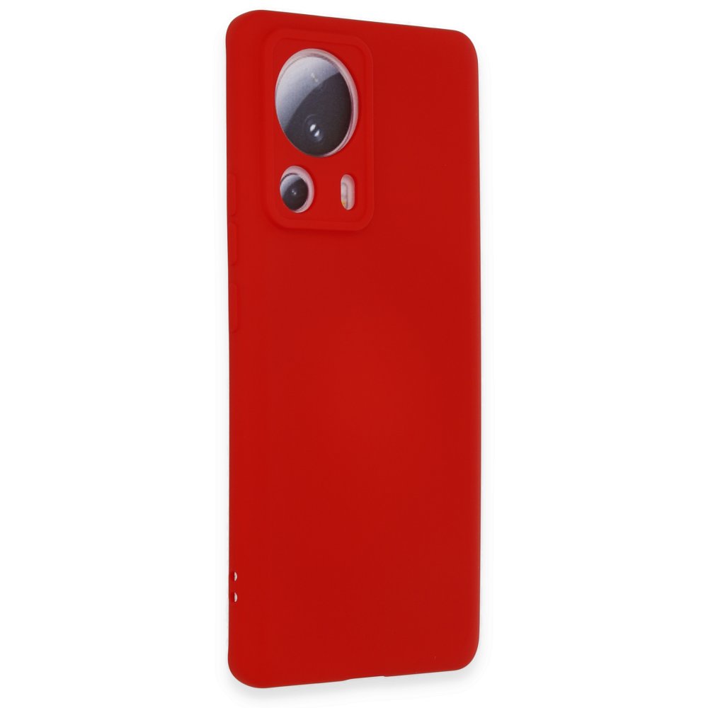 Xiaomi Mi 13 Lite Kılıf Nano içi Kadife Silikon - Kırmızı Xiaomi Mi 13 Lite Kılıf Nano içi Kadife Silikon - Kırmızı