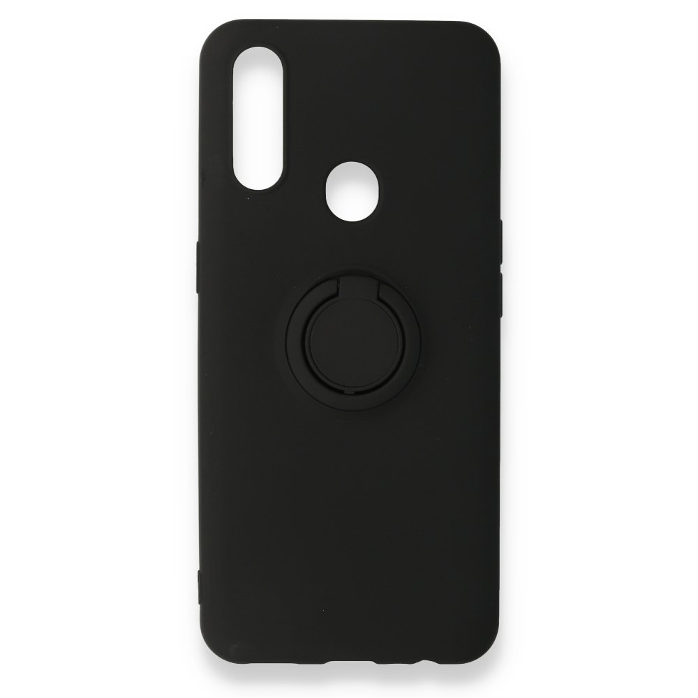  Oppo A31 Kılıf Viktor Yüzüklü Silikon - Siyah