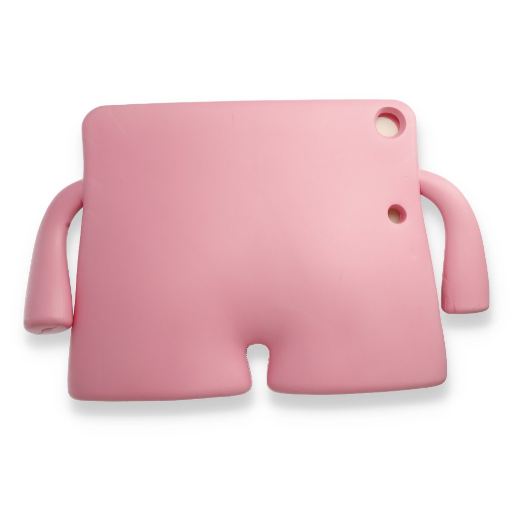 iPad Mini 4 Kılıf Karakter Tablet Silikon - Açık Pembe iPad Mini 4 Kılıf Karakter Tablet Silikon - Açık Pembe