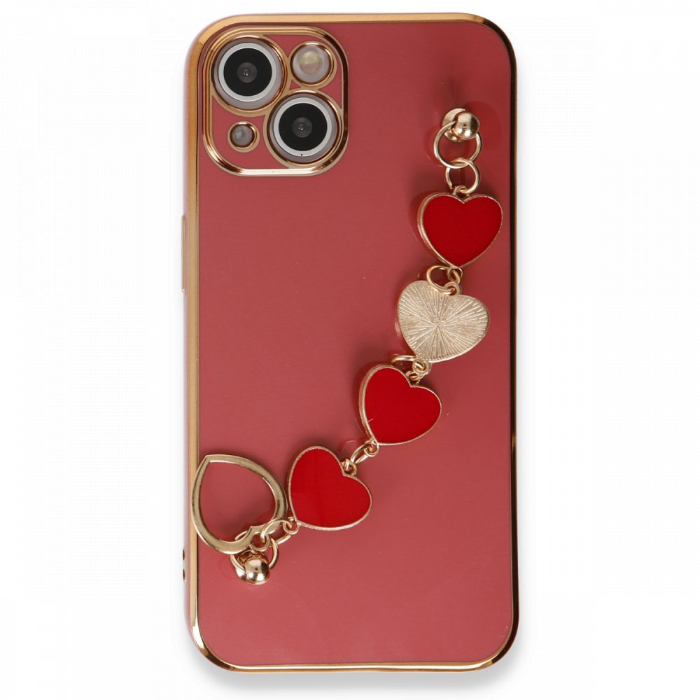  iPhone 13 Kılıf Esila Silikon - Kırmızı