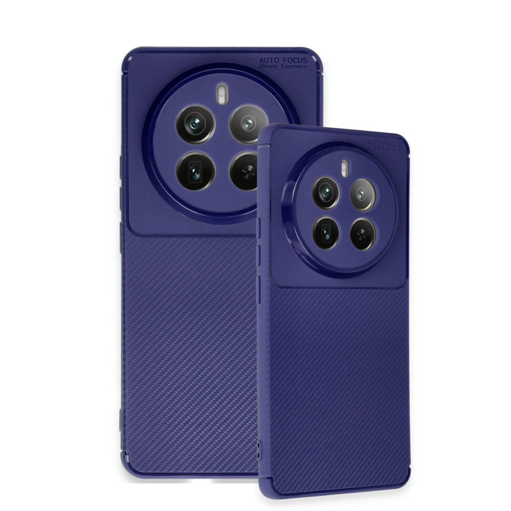 Realme 12 Pro Kılıf Auto Focus Karbon Kapak - Lacivert Realme 12 Pro Kılıf Auto Focus Karbon Kapak - Lacivert