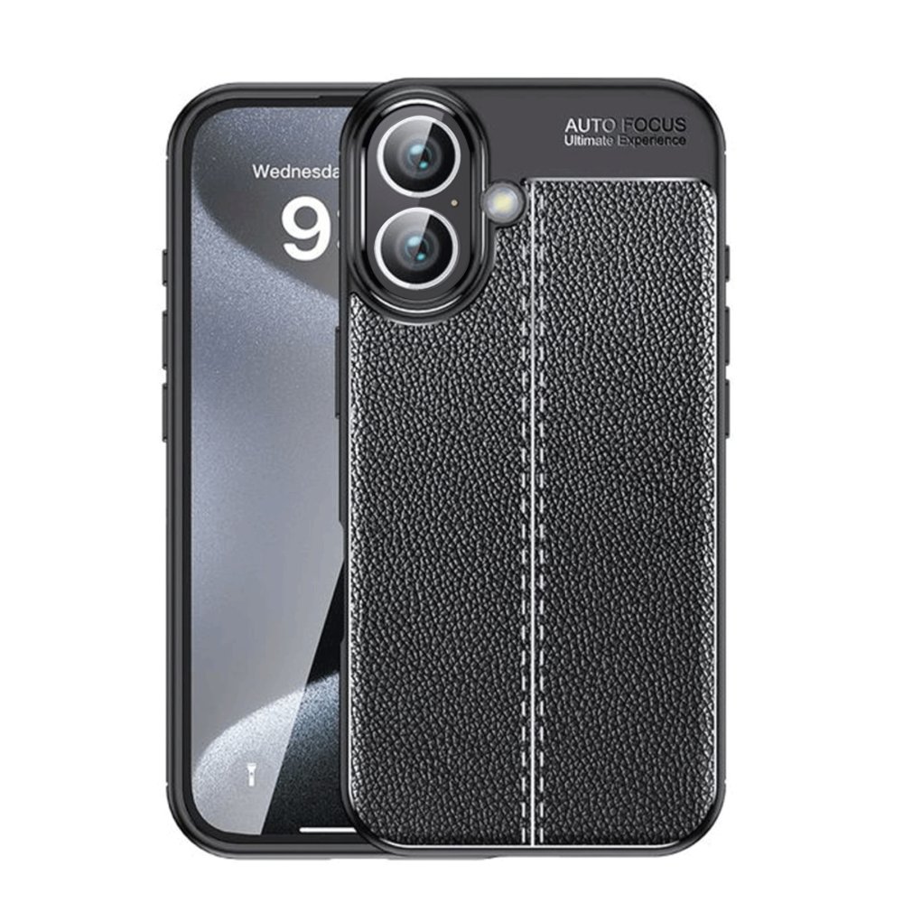  iPhone 16 Kılıf Auto Focus Kapak - Siyah