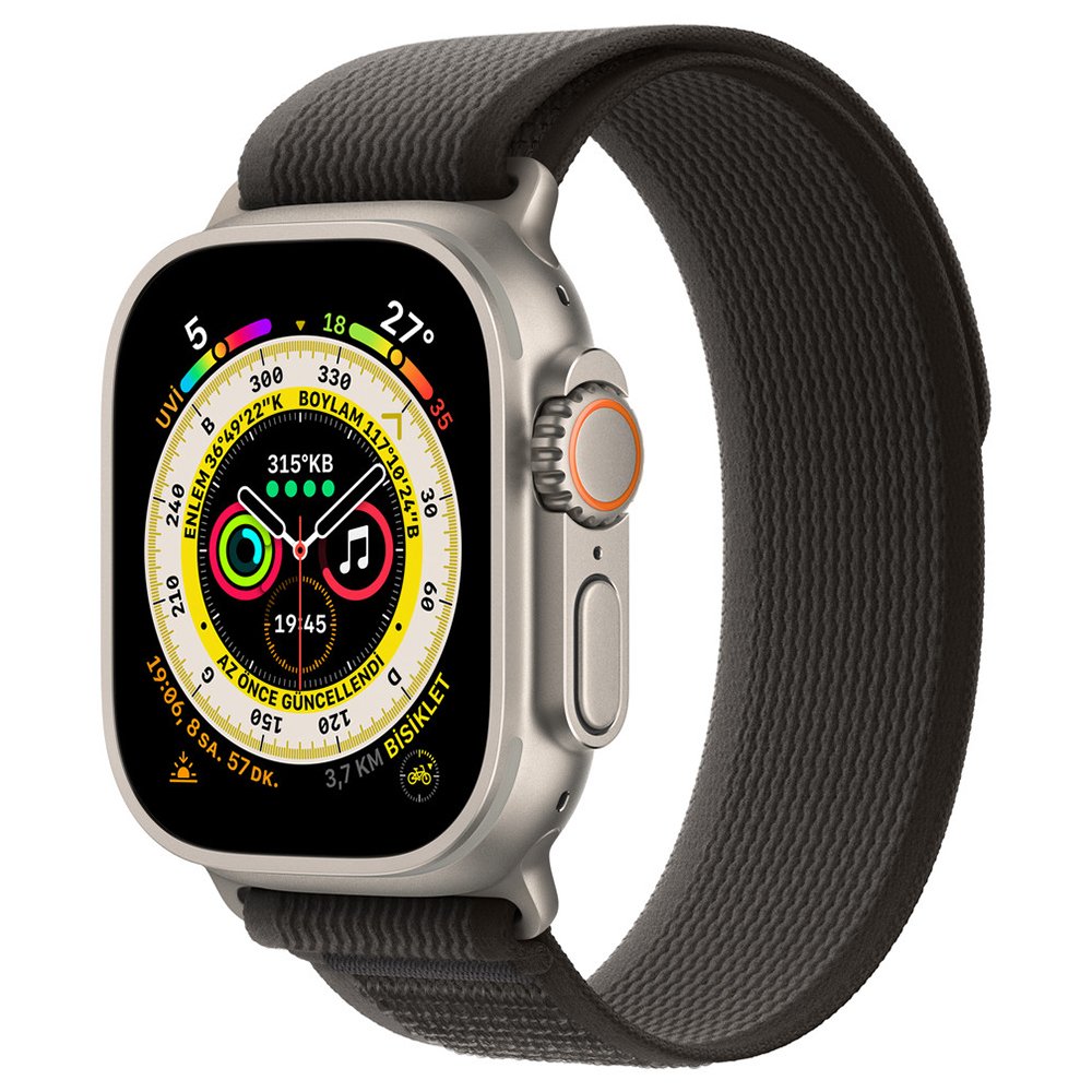  Apple Watch 40mm Trail Kordon - Siyah-Gri