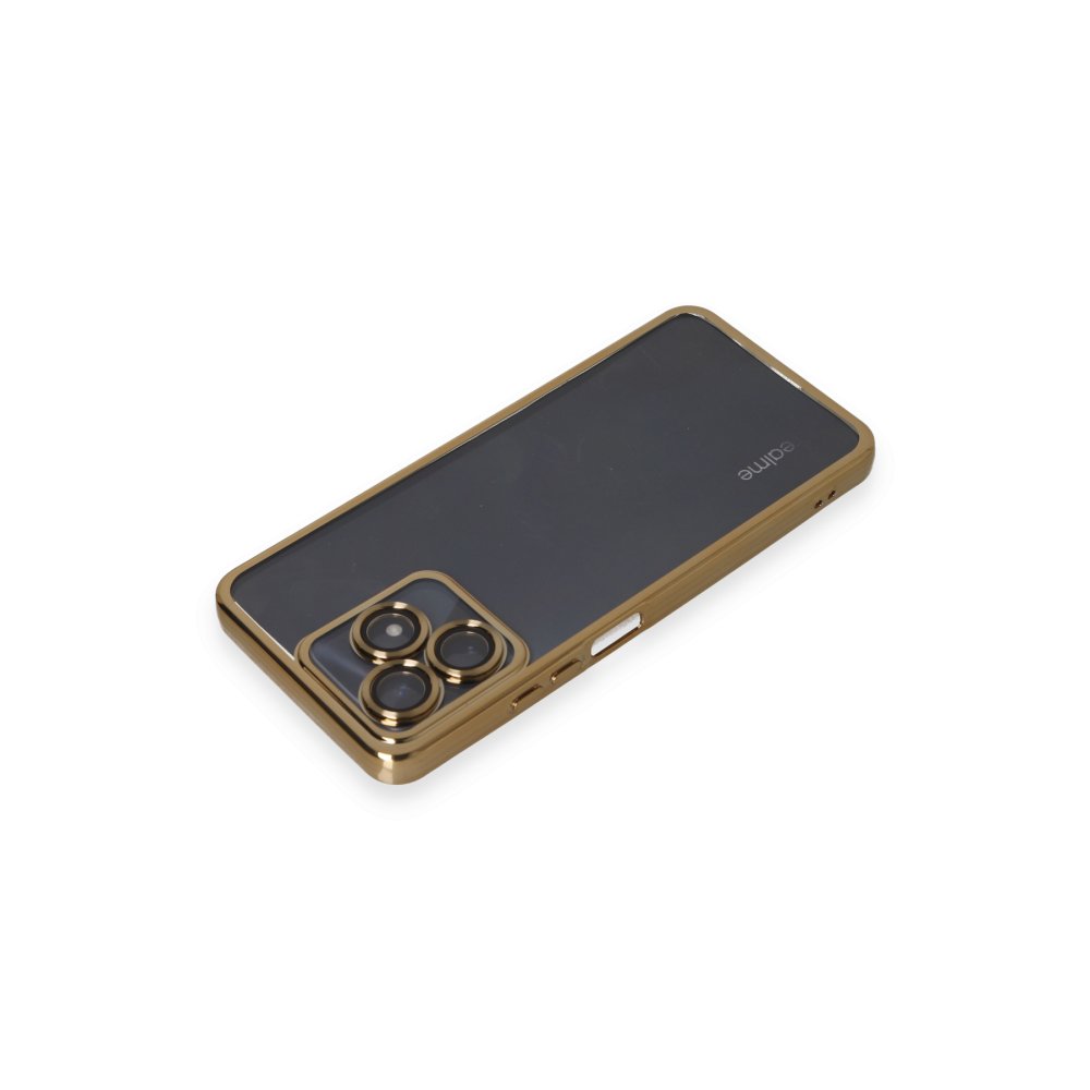  Realme C53 Kılıf Razer Lensli Silikon - Gold