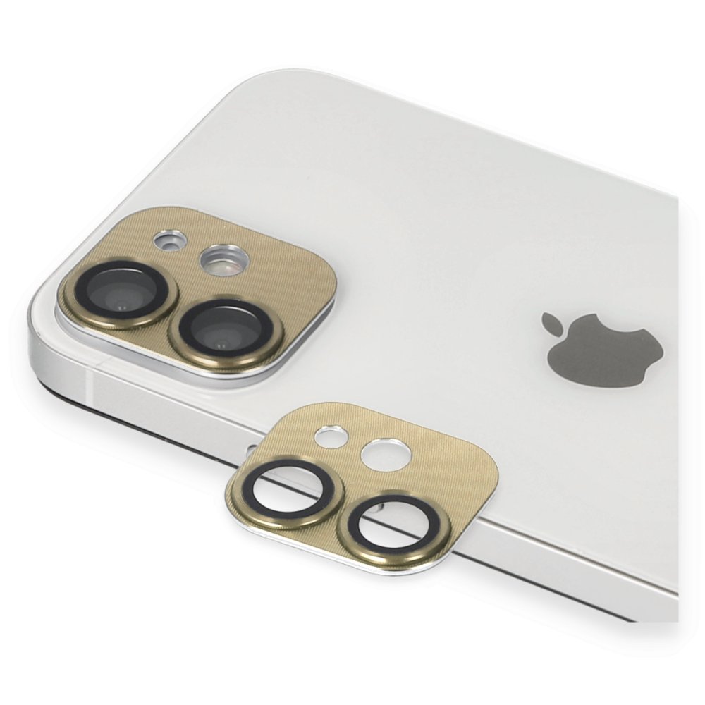 iPhone 11 Pers Alüminyum Kamera Lens - Gold iPhone 11 Pers Alüminyum Kamera Lens - Gold