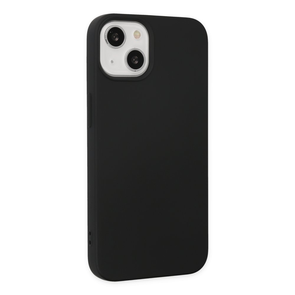  iPhone 14 Plus Kılıf Nano içi Kadife Silikon - Siyah
