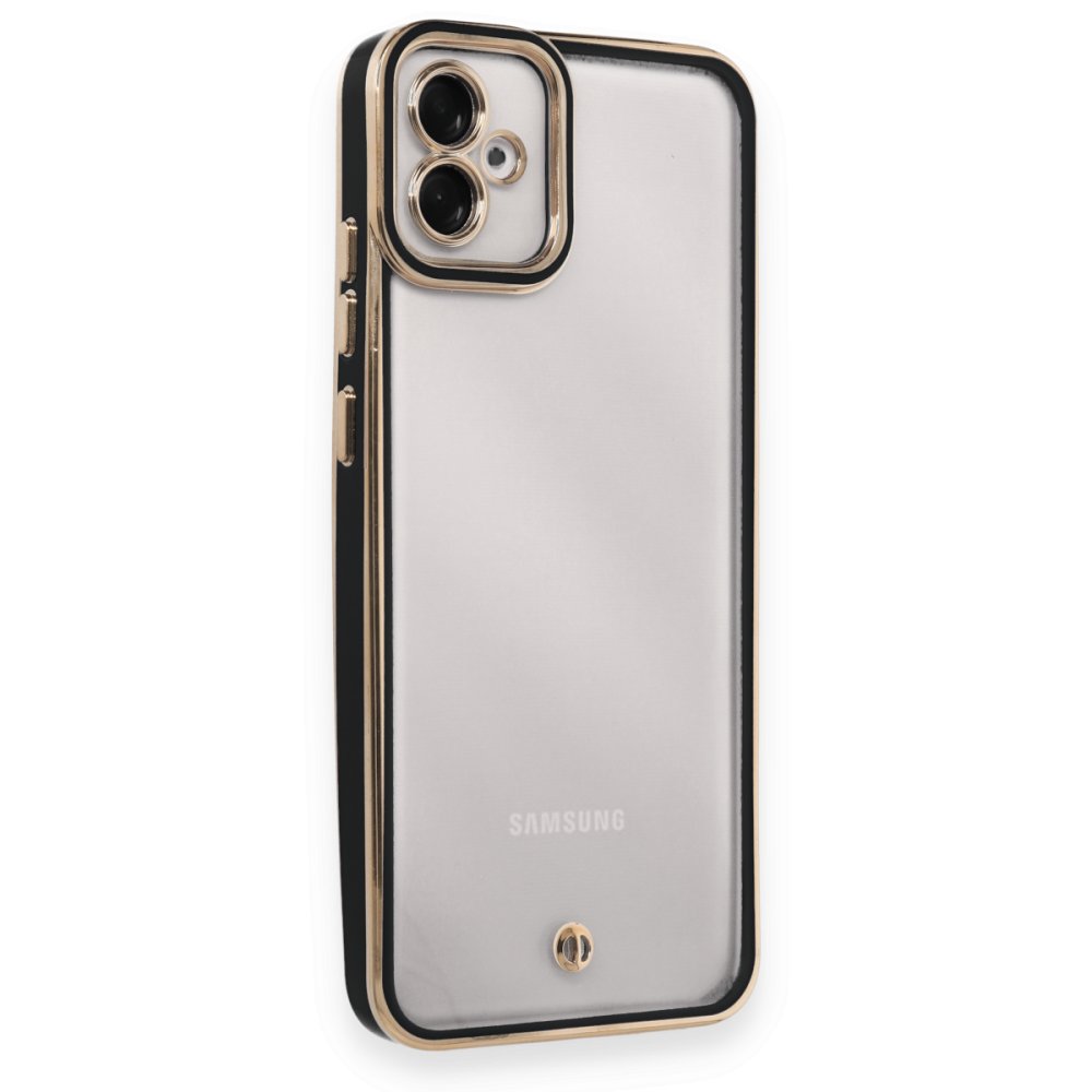  Samsung Galaxy A04E Kılıf Liva Lens Silikon - Siyah
