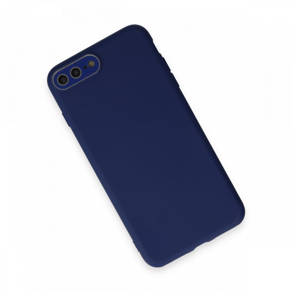 iPhone 8 Plus Kılıf Lansman Glass Kapak - Sky Blue iPhone 8 Plus Kılıf Lansman Glass Kapak - Sky Blue