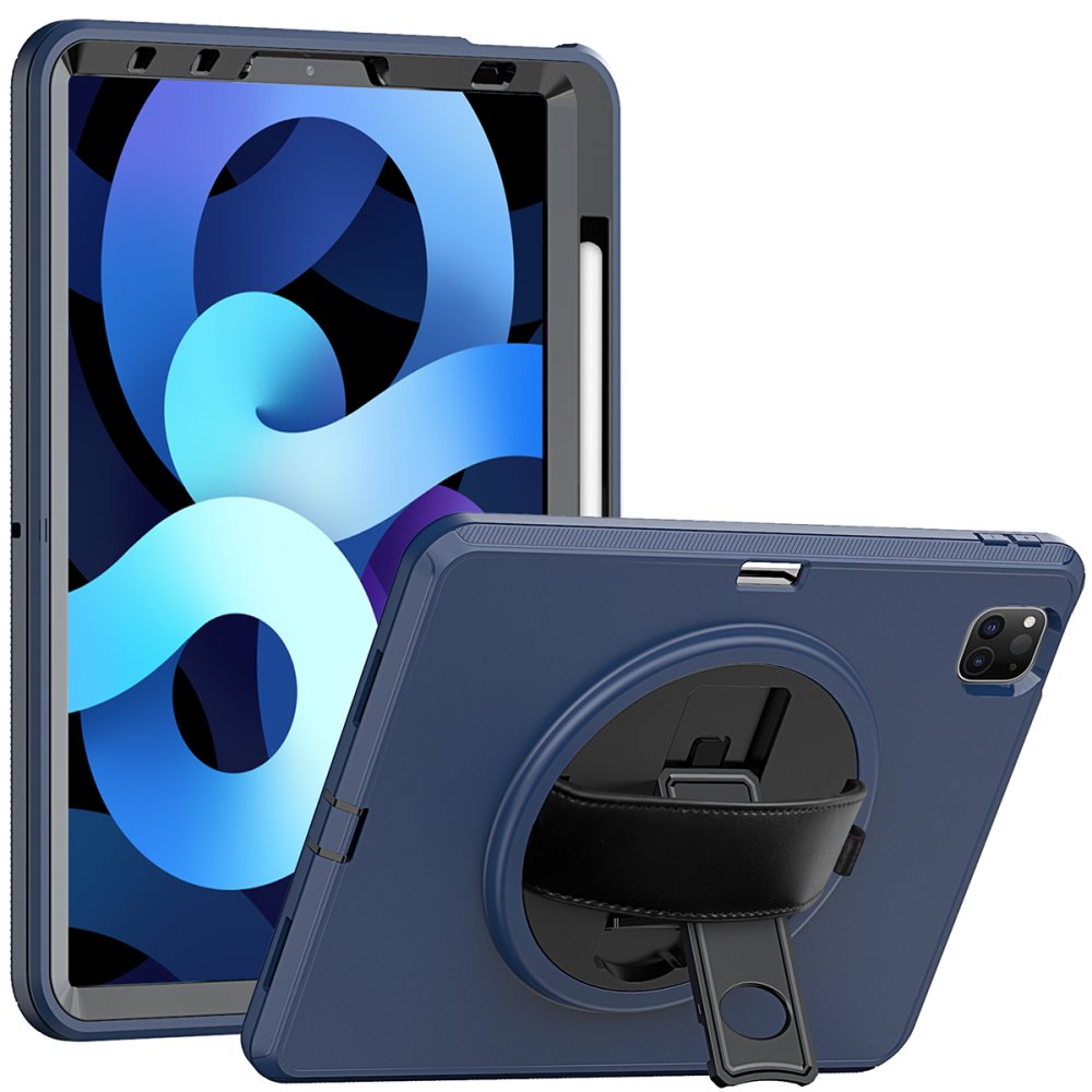  iPad Pro 11 (2020) Kılıf Hand Strap Tablet Kılıfı - Lacivert