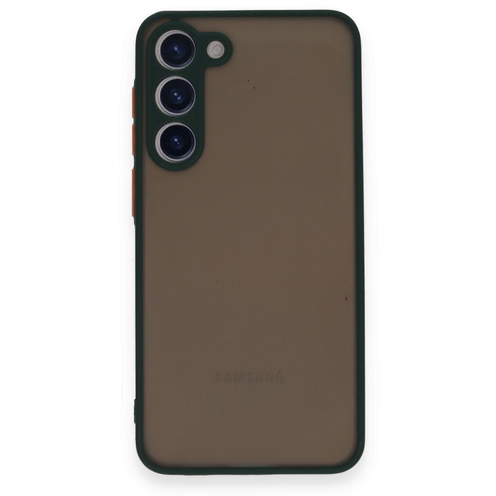  Samsung Galaxy S23 Plus Kılıf Montreal Silikon Kapak - Yeşil