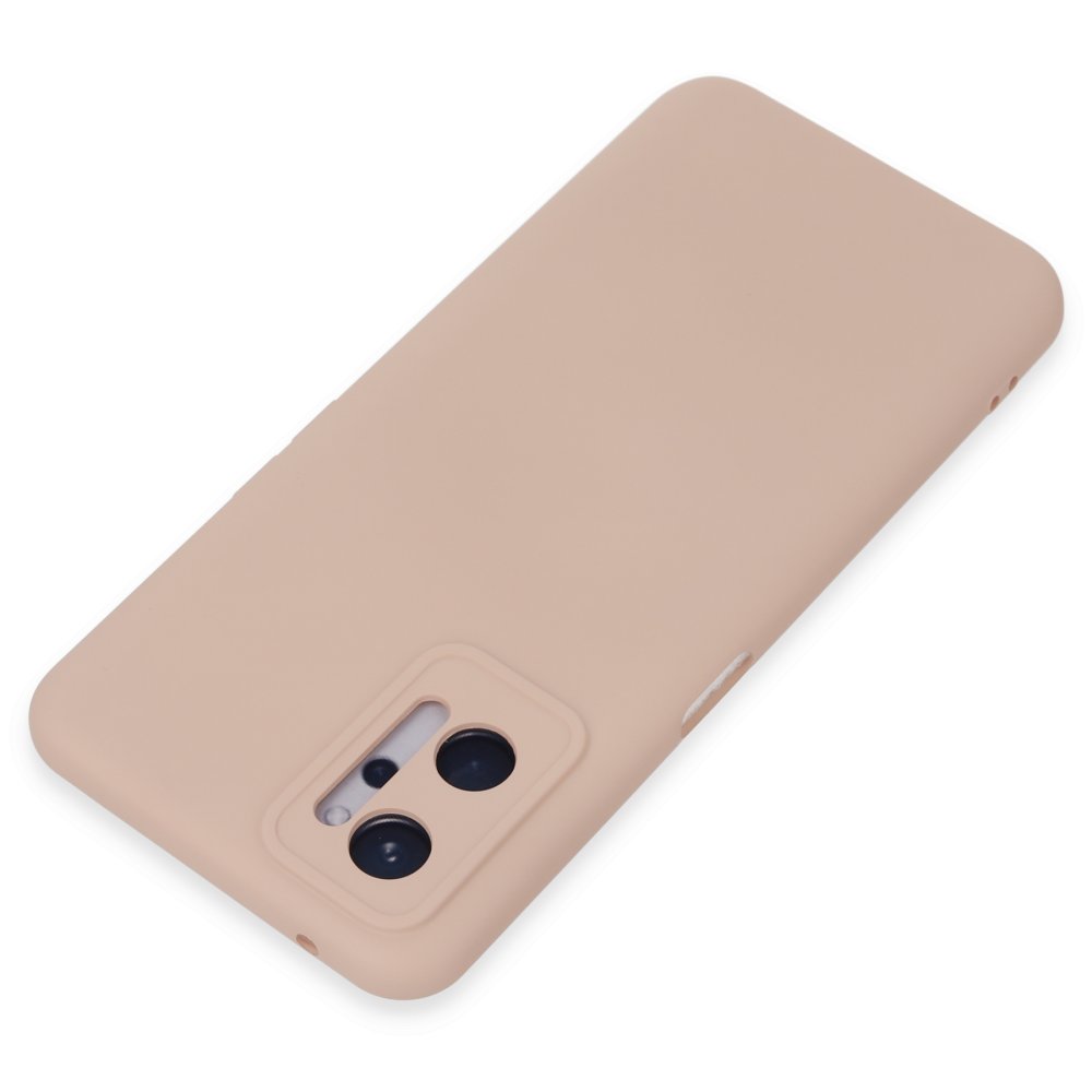  Realme 9i 4G Kılıf Nano içi Kadife Silikon - Pudra