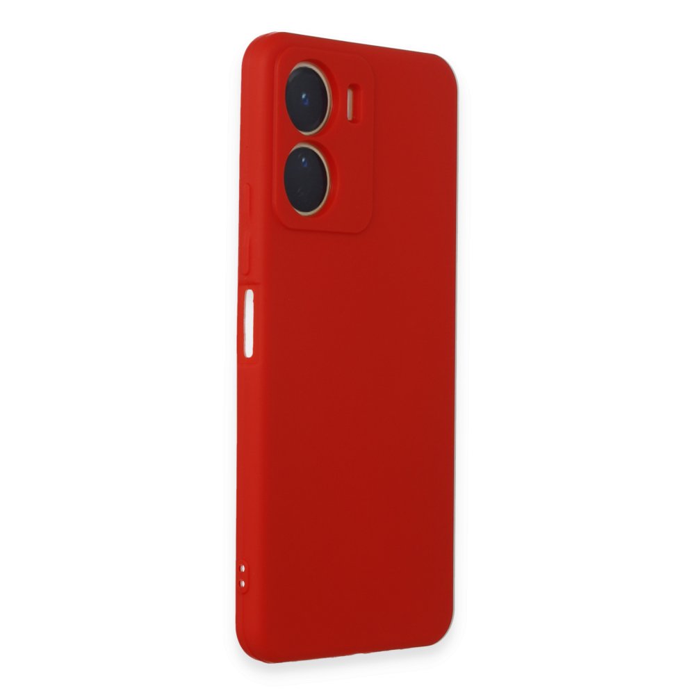  Vivo Y16 Kılıf First Silikon - Kırmızı