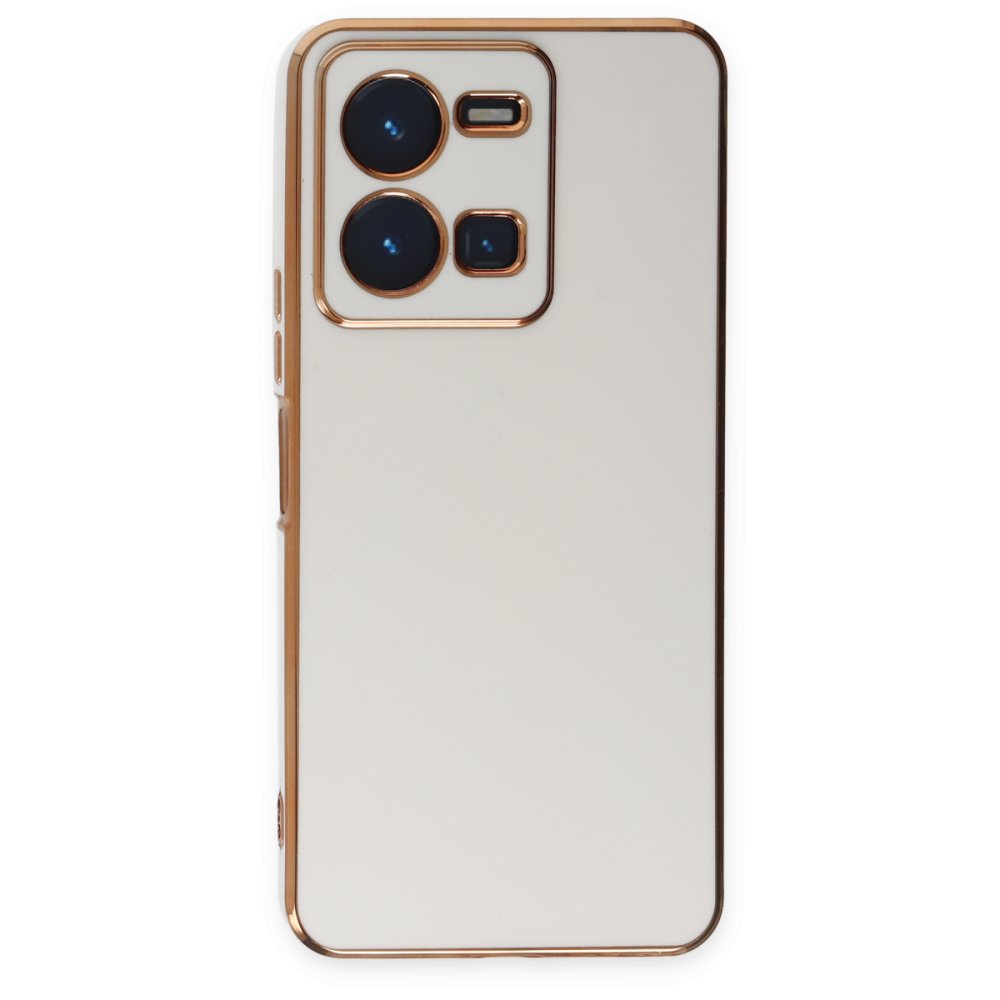  Vivo Y35 Kılıf Volet Silikon - Beyaz