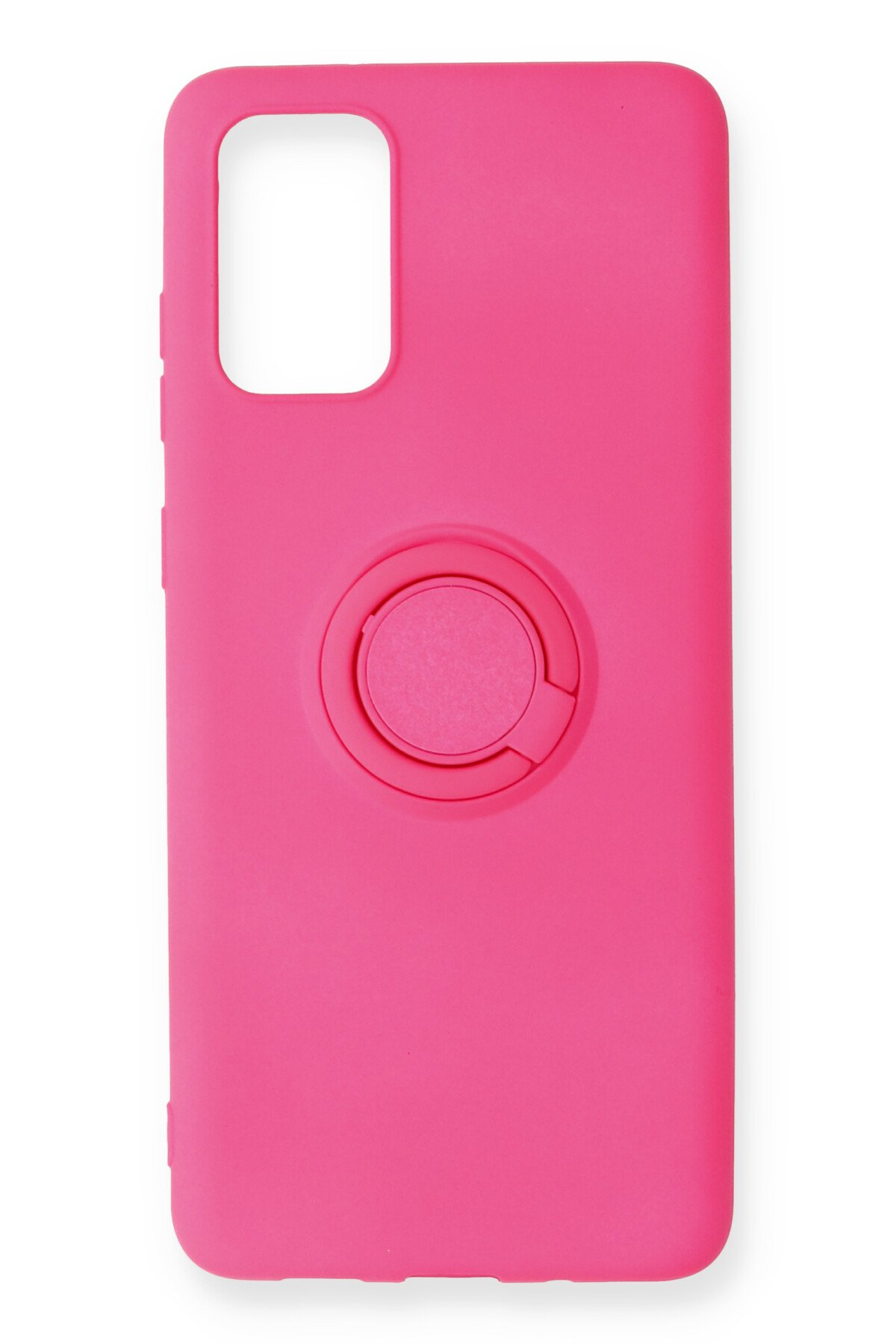  Samsung Galaxy S20 Plus Kılıf Viktor Yüzüklü Silikon - Pembe