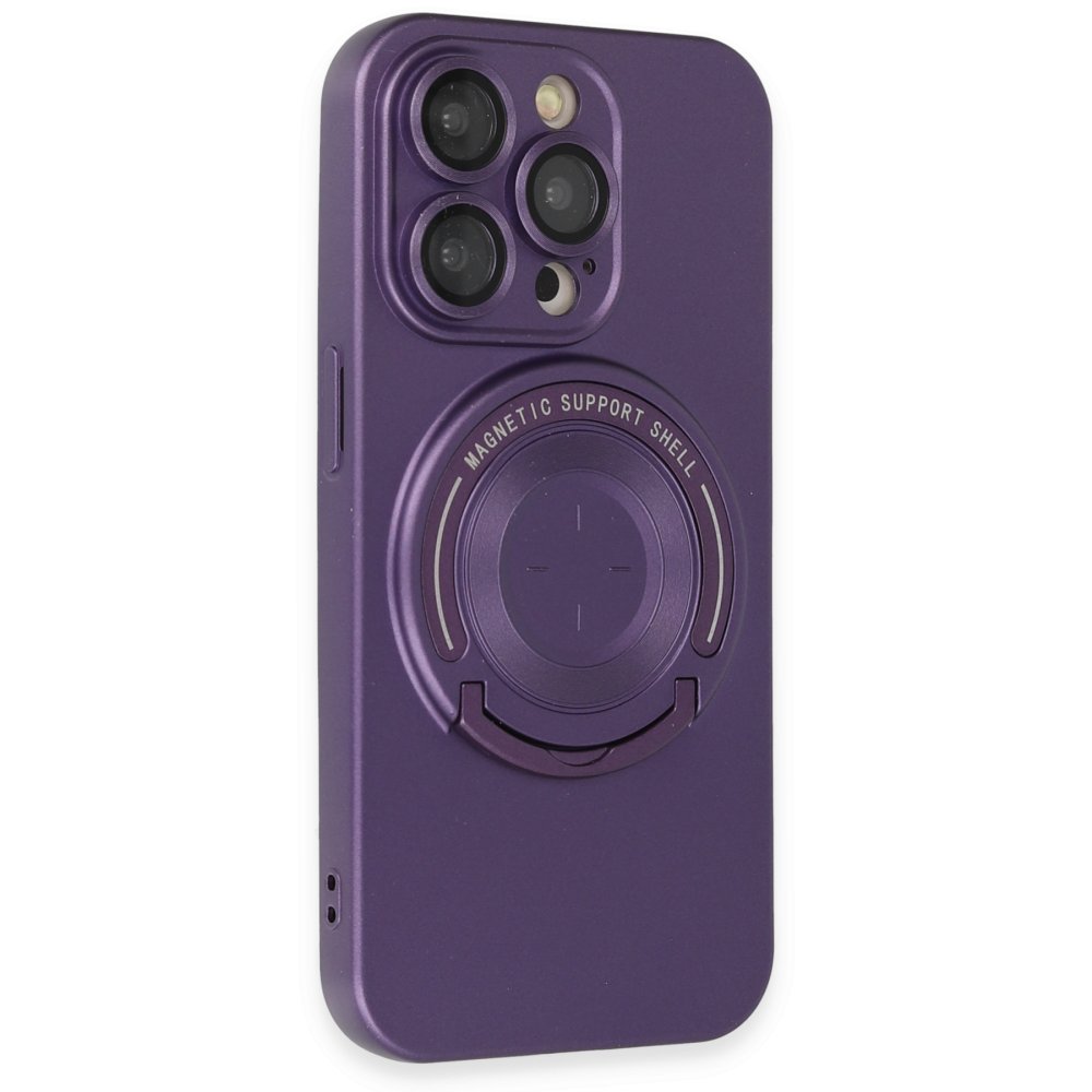  iPhone 13 Pro Kılıf Lukka Magneticsafe Kapak - Derin Mor
