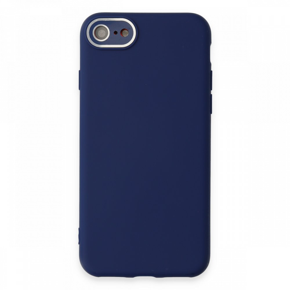  iPhone 8 Kılıf Lansman Glass Kapak - Sky Blue