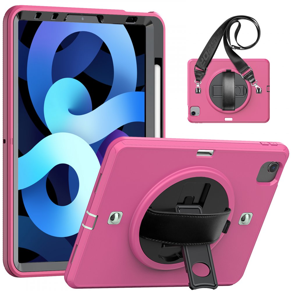  iPad Air 4 10.9 Kılıf Strap-C Otterbox Tablet Kapak - Pembe