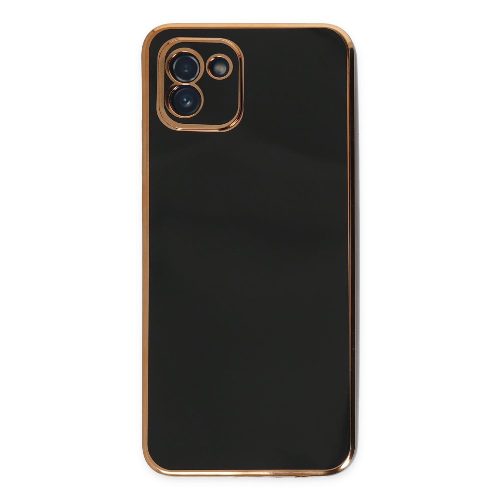  Samsung Galaxy A03 Kılıf Volet Silikon - Siyah