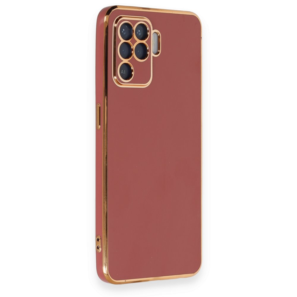  Oppo Reno 5 Lite Kılıf Volet Silikon - Kırmızı