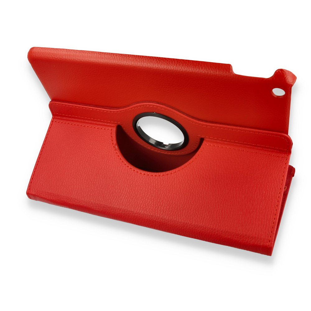  iPad 10.2 (8.nesil) Kılıf 360 Tablet Deri Kılıf - Kırmızı