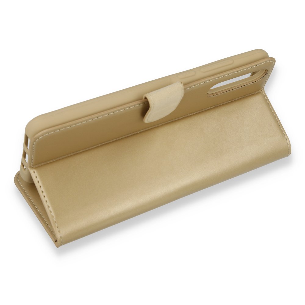 Huawei Y8P Kılıf Trend S Plus Kapaklı Kılıf - Gold Huawei Y8P Kılıf Trend S Plus Kapaklı Kılıf - Gold