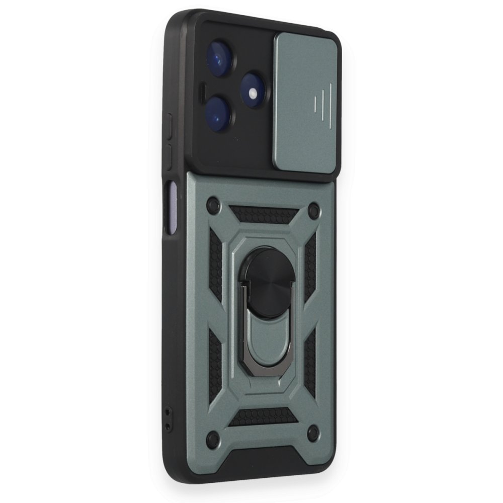 Realme C53 Kılıf Pars Lens Yüzüklü Silikon - Yeşil Realme C53 Kılıf Pars Lens Yüzüklü Silikon - Yeşil