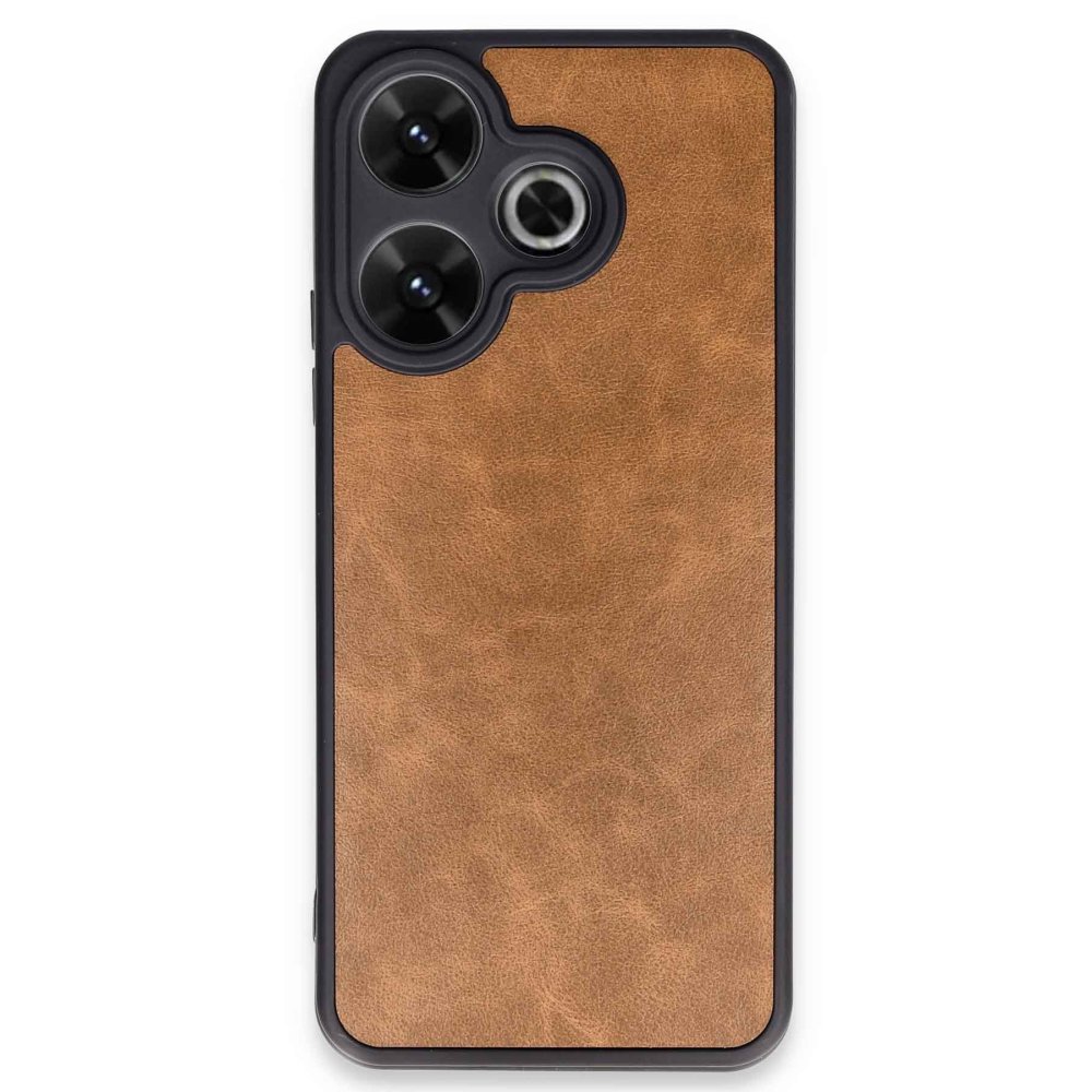 Redmi 13 4G Kılıf Aras Deri Kapak - Taba Redmi 13 4G Kılıf Aras Deri Kapak - Taba