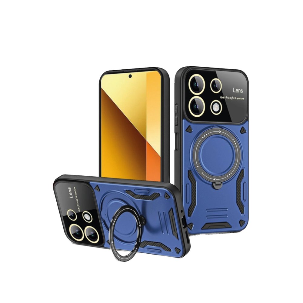 Xiaomi Poco M6 Pro 4G Kılıf Joy Lens Standlı Kapak - Lacivert Xiaomi Poco M6 Pro 4G Kılıf Joy Lens Standlı Kapak - Lacivert