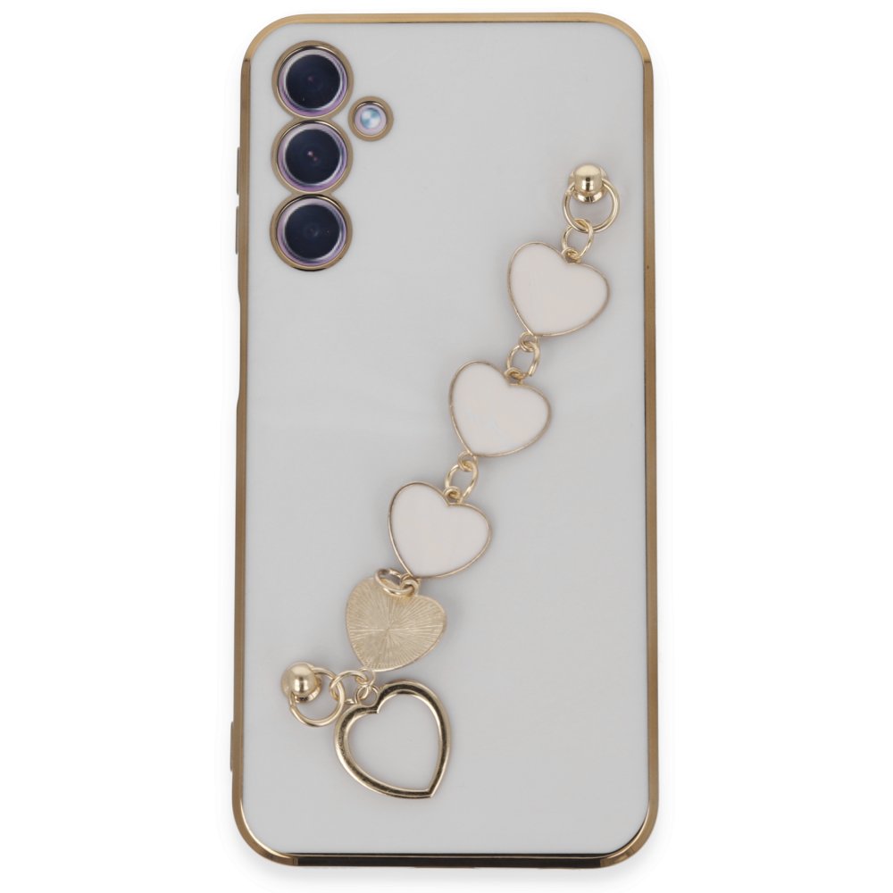  Samsung Galaxy A24 4G Kılıf Esila Silikon - Beyaz