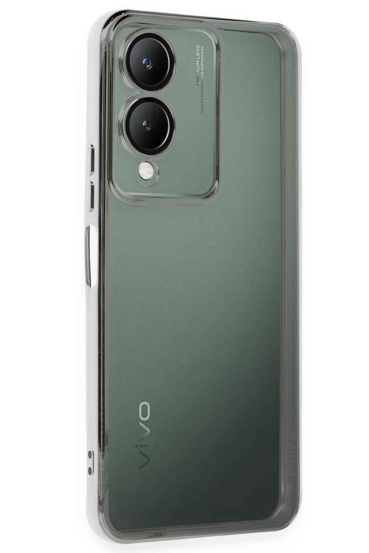 Vivo Y17S Kılıf Razer Lensli Silikon - Gümüş Vivo Y17S Kılıf Razer Lensli Silikon - Gümüş