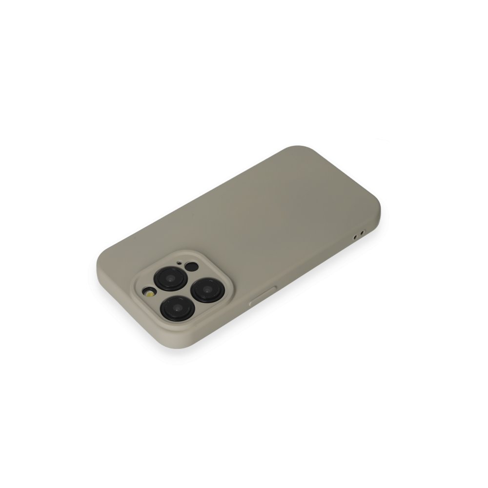 iPhone 15 Pro Kılıf Nano içi Kadife Silikon - Titan Gri iPhone 15 Pro Kılıf Nano içi Kadife Silikon - Titan Gri