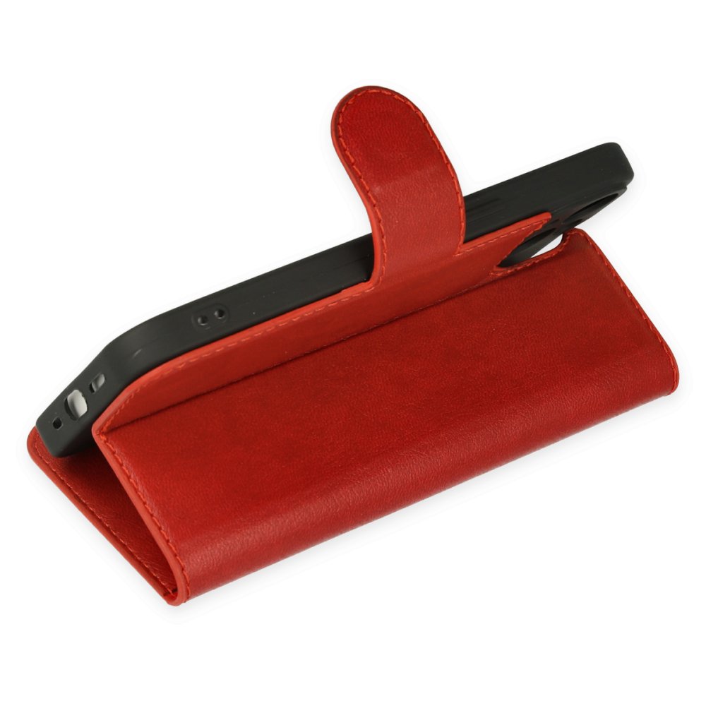 iPhone 14 Plus Kılıf Trend S Plus Kapaklı Kılıf - Kırmızı iPhone 14 Plus Kılıf Trend S Plus Kapaklı Kılıf - Kırmızı