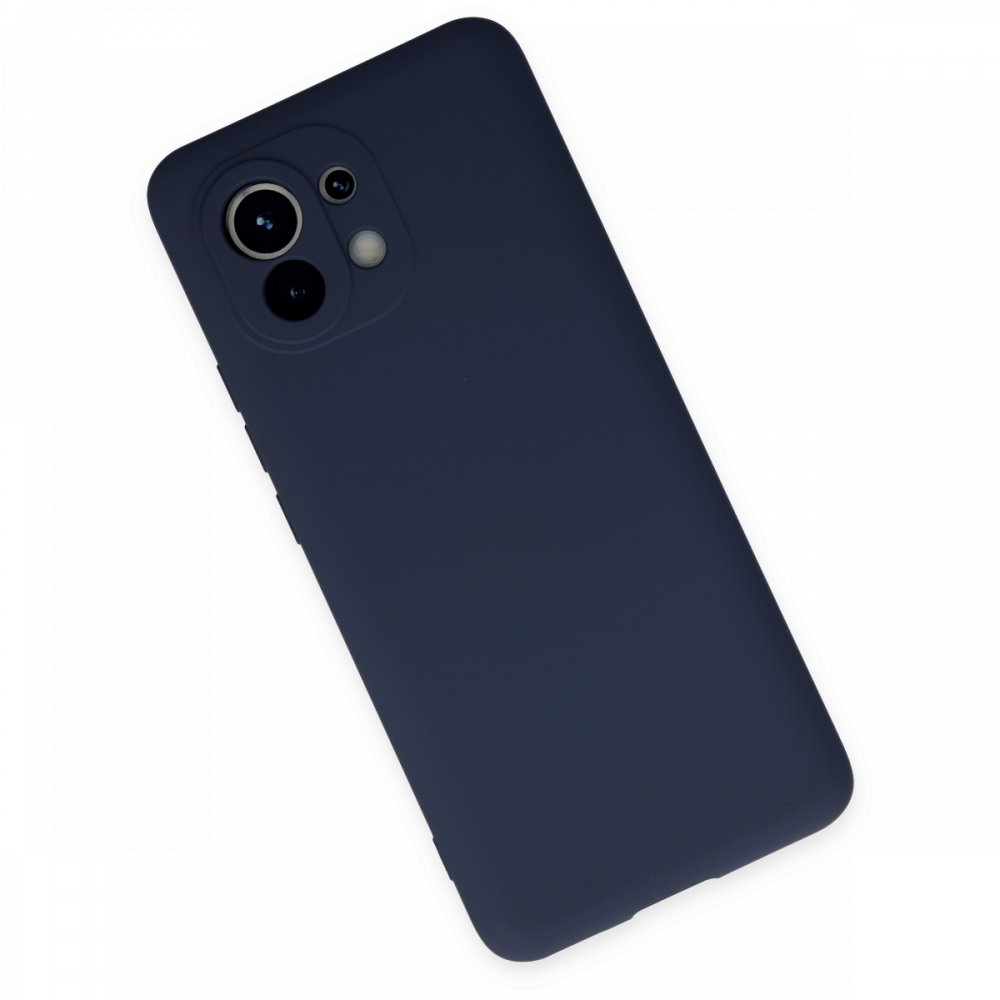  Xiaomi Mi 11 Kılıf Nano içi Kadife Silikon - Lacivert