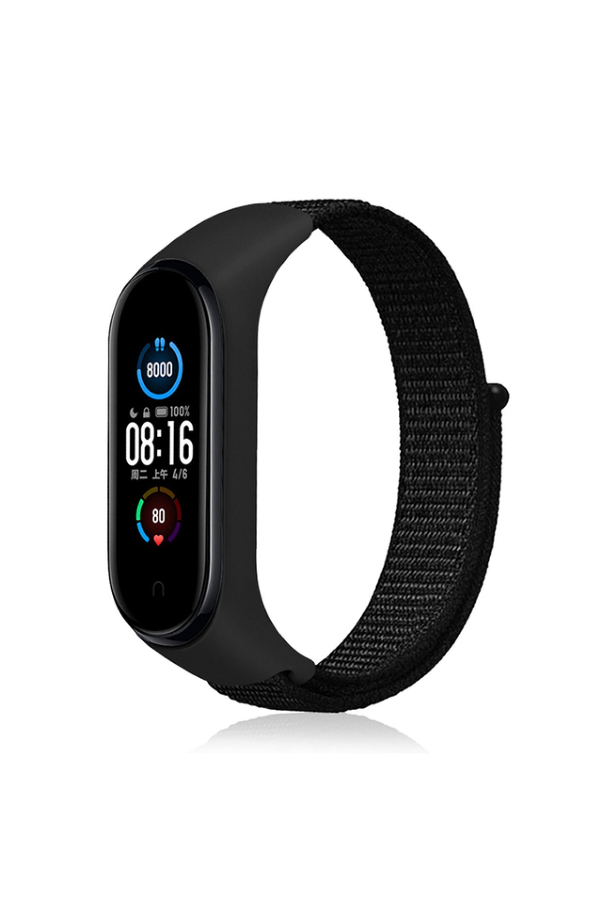 Xiaomi Mi Band 3 Hasırlı Cırtcırtlı Kordon - Siyah Xiaomi Mi Band 3 Hasırlı Cırtcırtlı Kordon - Siyah